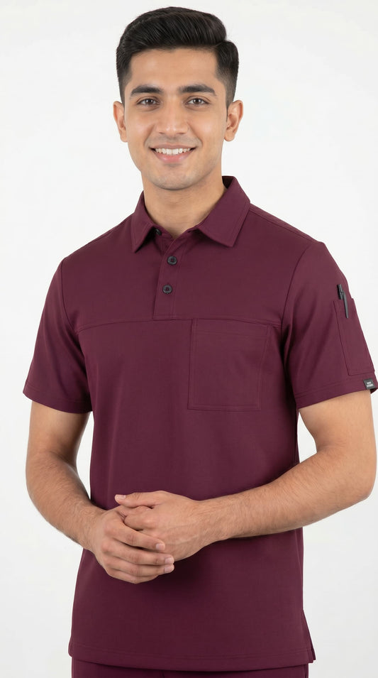 Polo style(Cotton Polyester fabric)